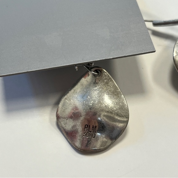 RLM Soho Abalone Silver Shepherd Hook Drop Earrings - Picture 7 of 8